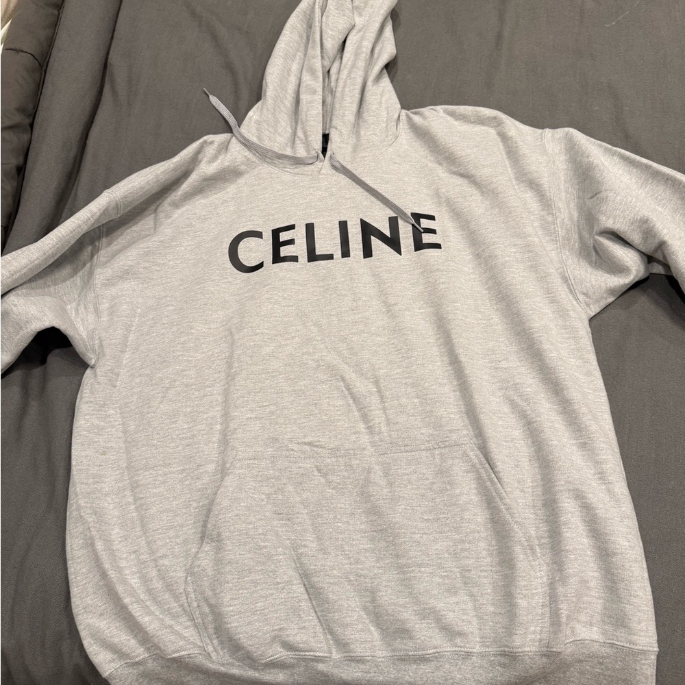 Celine Gray Hoodie Sweatshirt for Women